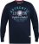 D555 KEYWORTH Authentic Printed Crew Neck Sweatshirt Navy - Pulovere & hanorace - Pulovere & Hanorace Bărbați Mărimi Mari