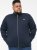 D555 NASHUA Zip Through Sweatshirt In Fleece Navy - Pulovere & hanorace - Pulovere & Hanorace Bărbați Mărimi Mari