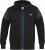 D555 DEAN Couture Zip Through Hoody With Woven Contrast Fabric Trim Black - Pulovere & hanorace - Pulovere & Hanorace Bărbați Mărimi Mari