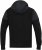 D555 DEAN Couture Zip Through Hoody With Woven Contrast Fabric Trim Black - Pulovere & hanorace - Pulovere & Hanorace Bărbați Mărimi Mari