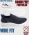 D555 Blyth 2 Kingsize Hands Free Shoes With Knitted Top Navy - Bărbați pantofi 40-52 - 