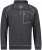 Adamo Manuel Sweatshirt with Zipper Charcoal - Pulovere & hanorace - Pulovere & Hanorace Bărbați Mărimi Mari
