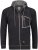 Adamo Michael Hoodie with Zipper Black - Pulovere & hanorace - Pulovere & Hanorace Bărbați Mărimi Mari