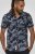 D555 Truro Hawaiian AOP Short Sleeve Button Down Collar Shirt Navy - Cămăși - Cămăși Bărbați Mărimi Mari