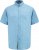 D555 Falmouth 1 Linen Mix Short Sleeve Shirt With Button Down Blue - Cămăși - Cămăși Bărbați Mărimi Mari