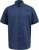 D555 Norwich Short Sleeve Micro AOP Shirt With Hidden Button Down Navy - Cămăși - Cămăși Bărbați Mărimi Mari