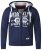 D555 Thurston Full Zip Hoodie Navy - Pulovere & hanorace - Pulovere & Hanorace Bărbați Mărimi Mari