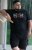D555 Leamington Tiger Eyes Printed Crew Neck T-shirt Black - Tricouri - Tricouri Bărbați Mărimi Mari