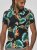 D555 Selby Hawaiian AOP Short Sleeve Revere Collar Shirt Black - Cămăși - Cămăși Bărbați Mărimi Mari