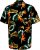 D555 Selby Hawaiian AOP Short Sleeve Revere Collar Shirt Black - Cămăși - Cămăși Bărbați Mărimi Mari