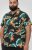 D555 Selby Hawaiian AOP Short Sleeve Revere Collar Shirt Black - Cămăși - Cămăși Bărbați Mărimi Mari