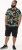 D555 Selby Hawaiian AOP Short Sleeve Revere Collar Shirt Black - Cămăși - Cămăși Bărbați Mărimi Mari
