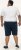 D555 Spalding Elasticated Waist Interlock Shorts Navy - Pantaloni trening - Pantaloni Trening Bărbați Mărimi Mari