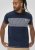 D555 Swansea Cut And Sew Crew Neck T-Shirt Navy - Tricouri - Tricouri Bărbați Mărimi Mari