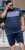 D555 Swansea Cut And Sew Crew Neck T-Shirt Navy - Tricouri - Tricouri Bărbați Mărimi Mari