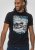 D555 Knowle Detroit Motor Bike Printed Crew Neck T-Shirt Navy - Tricouri - Tricouri Bărbați Mărimi Mari