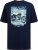 D555 Knowle Detroit Motor Bike Printed Crew Neck T-Shirt Navy - Tricouri - Tricouri Bărbați Mărimi Mari