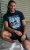 D555 Knowle Detroit Motor Bike Printed Crew Neck T-Shirt Navy - Tricouri - Tricouri Bărbați Mărimi Mari