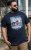 D555 Knowle Detroit Motor Bike Printed Crew Neck T-Shirt Navy - Tricouri - Tricouri Bărbați Mărimi Mari
