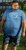 D555 Cardiff Surfer And Waves Printed Crew Neck T-shirt Denim Marl - Tricouri - Tricouri Bărbați Mărimi Mari