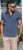 D555 Coventry AOP Polo Shirt Jacquard Collar & Ribbed Cuffs Navy - Tricouri polo - Tricouri Polo Bărbați Mărimi Mari