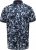 D555 Halifax AOP Hawaiian Print Short Sleeve Polo Blue - Tricouri - Tricouri Bărbați Mărimi Mari