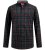 D555 Horsham Long Sleeve Shirt with Chest Pocket Burgundy/Black Check - Cămăși - Cămăși Bărbați Mărimi Mari