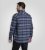 D555 Shrewsbury Long Sleeve with Chest Pocket Blue/Navy Check - Cămăși - Cămăși Bărbați Mărimi Mari