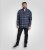 D555 Shrewsbury Long Sleeve with Chest Pocket Blue/Navy Check - Cămăși - Cămăși Bărbați Mărimi Mari