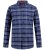 D555 Shrewsbury Long Sleeve with Chest Pocket Blue/Navy Check - Cămăși - Cămăși Bărbați Mărimi Mari