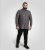 D555 Wakefield Long Sleeve AOP Guitar Printed Shirt Grey - Cămăși - Cămăși Bărbați Mărimi Mari