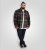 D555 Aldershot Long Sleeve Heavy Shacket Overshirt Tan/Navy Check - Cămăși - Cămăși Bărbați Mărimi Mari
