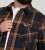 D555 Aldershot Long Sleeve Heavy Shacket Overshirt Tan/Navy Check - Cămăși - Cămăși Bărbați Mărimi Mari