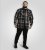 D555 Falkirk Long Sleeve Heavy Shacket Overshirt Black/Grey - Cămăși - Cămăși Bărbați Mărimi Mari