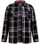 D555 Falkirk Long Sleeve Heavy Shacket Overshirt Black/Grey - Cămăși - Cămăși Bărbați Mărimi Mari