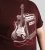 D555 Barnsley Guitar and Amp Crew Neck T-Shirt Burgundy - Tricouri - Tricouri Bărbați Mărimi Mari
