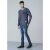 D555 Bryson Crewneck Sweater with Pocket Navy - Pulovere & hanorace - Pulovere & Hanorace Bărbați Mărimi Mari