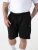 D555 Robinson 1 Pantaloni Scurți Fleece Cargo cu Talie Elastică Negru - Pantaloni trening - Pantaloni Trening Bărbați Mărimi Mari