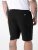 D555 Robinson 1 Pantaloni Scurți Fleece Cargo cu Talie Elastică Negru - Pantaloni trening - Pantaloni Trening Bărbați Mărimi Mari