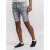 D555 Griffin Denim Shorts Grey - Pantaloni scurți - Pantaloni Scurți Mărimi mari Bărbați 