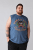 Kam Jeans 5763 Hawaii Surf Vest Vintage Indigo - Tricouri - Tricouri Bărbați Mărimi Mari
