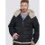 D555 Hudson Hooded Puffer Jacket Navy - Geci - Geci Bărbați Mărimi Mari