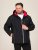 D555 Jamie Soft Shell Detachable Hood Padded Jacket Negru TALL - TALL geci - Jachete TALL pentru bărbați înalți