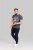 D555 Brandon Sweatpants with Tapered leg Navy - Pantaloni trening - Pantaloni Trening Bărbați Mărimi Mari