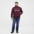 North Latitude Half Zip Bluză Bordo - Pulovere & hanorace - Pulovere & Hanorace Bărbați Mărimi Mari