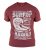 D555 Francis Burgundy T-shirt - Tricouri - Tricouri Bărbați Mărimi Mari