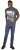 D555 Wesley New York Crew Neck T-Shirt Charcoal - Tricouri - Tricouri Bărbați Mărimi Mari