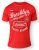 D555 NEAL Brooklyn Crew Neck T-Shirt Red - Tricouri - Tricouri Bărbați Mărimi Mari