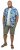 D555 ENRIQUE Short Sleeve Hawaiian Leaf Shirt & T-shirt Combo - Cămăși - Cămăși Bărbați Mărimi Mari