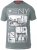 D555 RUEBEN NY City Print T-Shirt Khaki - Tricouri - Tricouri Bărbați Mărimi Mari